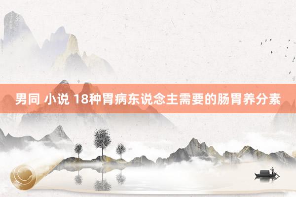 男同 小说 18种胃病东说念主需要的肠胃养分素